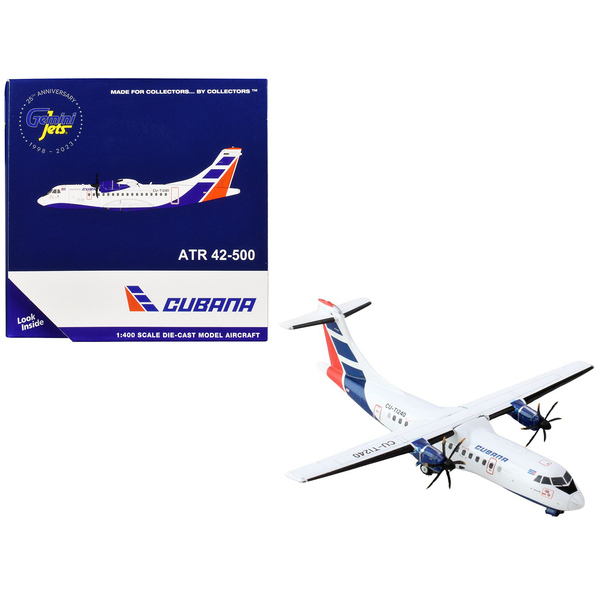 GeminiJets Cubana Airlines ATR 42-500 1/400 Scale Model
