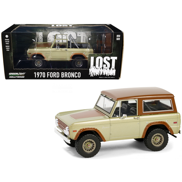 Greenlight 1/24 Lost TV Series 1970 Ford Bronco - Gold/Brown