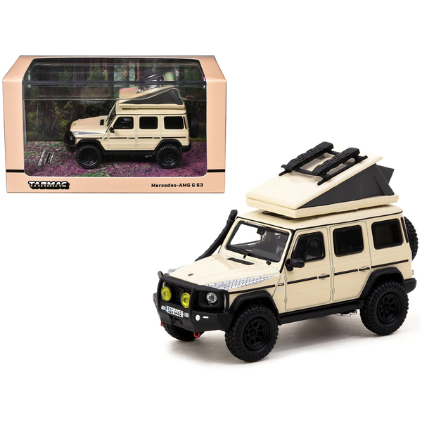 Tarmac Works 1:64 Mercedes-AMG G 63 w/ Tent - Beige