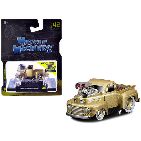 Muscle Machines 1949 Ford F1 Pickup Gold 1/64