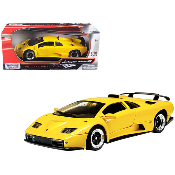 Motormax Yellow Lamborghini Diablo GT 1/18 Scale
