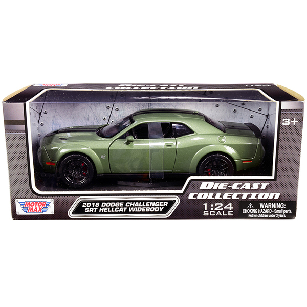 Motormax 2018 Dodge Challenger Hellcat Widebody 1:24 Green