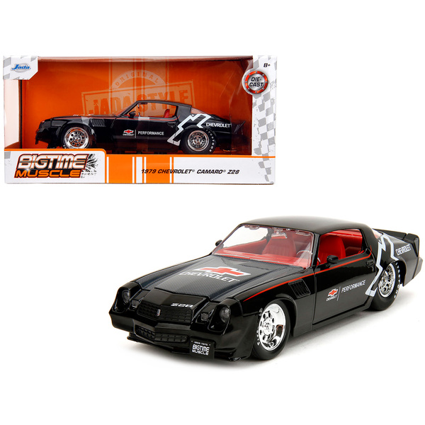 Jada 1979 Camaro Z28 Black/Carbon Hood 1/24 Diecast - Chevrolet