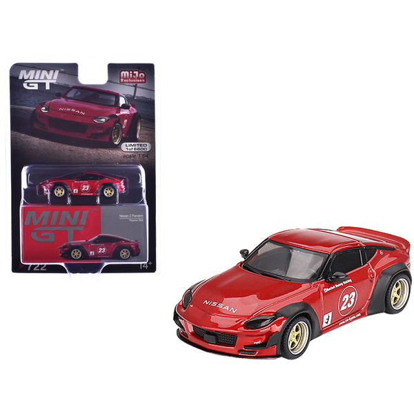 Mini GT Nissan Z Pandem #23 Passion Red 1/64 Scale