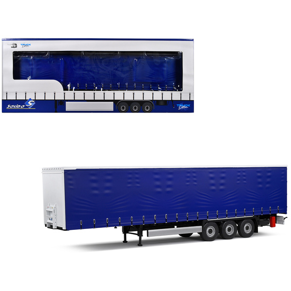 Solido Truck Edition Blue Tarpaulin Trailer 1/24 Scale