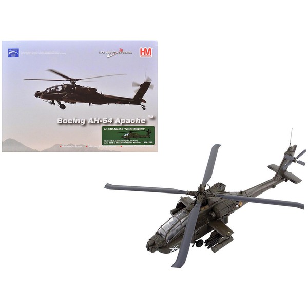 Hobby Master AH-64D Apache Diecast Helicopter - 8.75 in