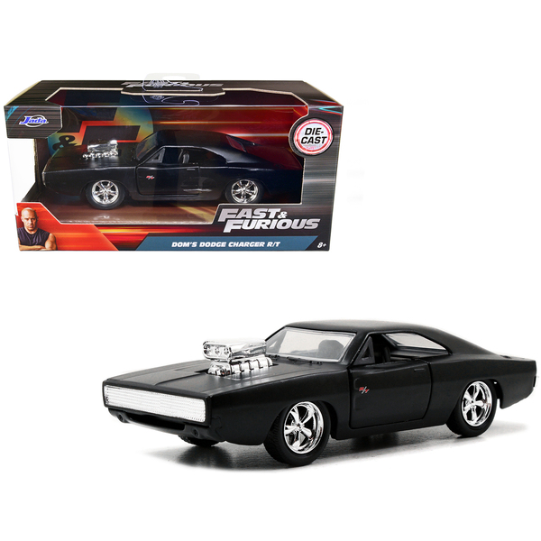 Jada Dom's Dodge Charger R/T Matt Black Diecast - 1/32 Scale