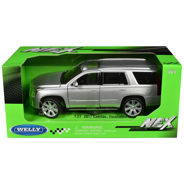 Welly 2017 Cadillac Escalade Silver 1:24 Scale Diecast Model