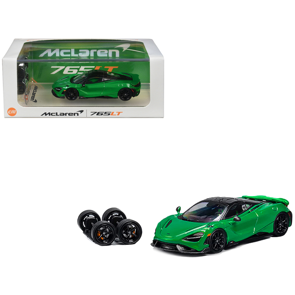 CM Models McLaren 765LT - Green/Black 1/64 Diecast