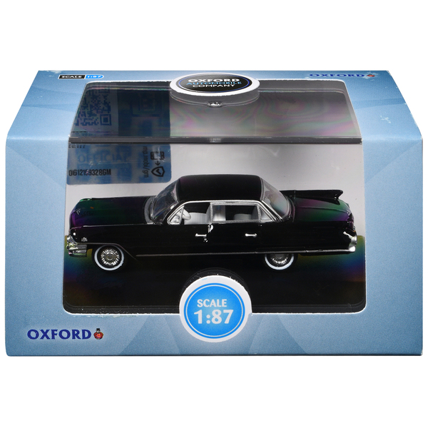 Oxford Diecast 1961 Cadillac Sedan DeVille - Ebony Black 1/87