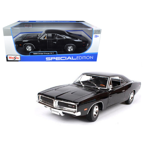 Maisto 1969 Dodge Charger R/T Black 1:18 Scale