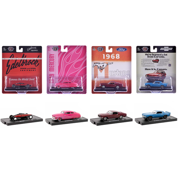 M2 Machines Auto-Drivers Release 115 - 4 Car Set 1/64 Scale