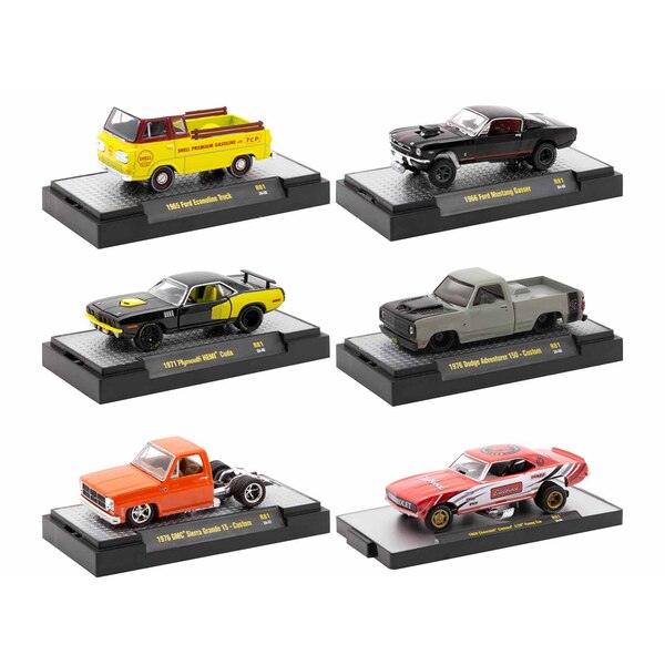 M2 Machines Auto Meets Release 81: 6 Car Set 1/64 Scale