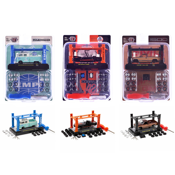 M2 Machines Model Kit Release 71: 3 Car Set 1/64 Scale