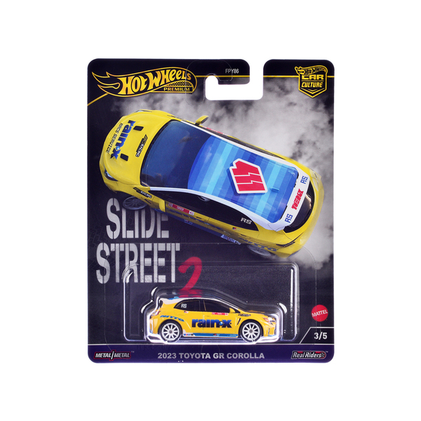 Hot Wheels '23 Toyota GR Corolla Yellow - Slide Street 2