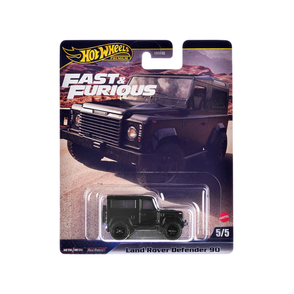Hot Wheels Land Rover Defender 90 Black SUV