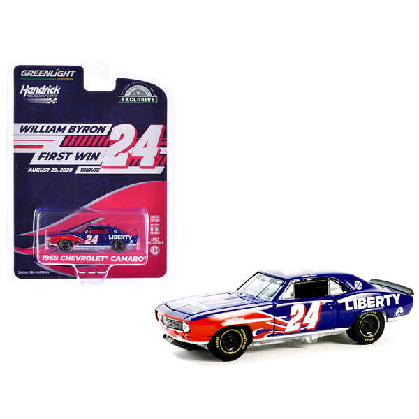 Greenlight 1969 Chevrolet Camaro William Byron Tribute Blue Car