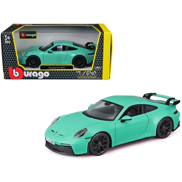 Bburago Porsche 911 GT3 Light Green 1:24 Scale Diecast