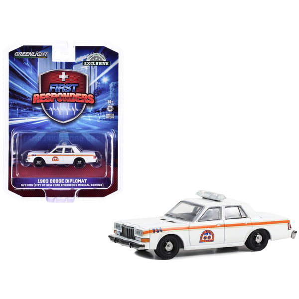 Greenlight 1983 Dodge Diplomat NYC EMS 1/64 Diecast