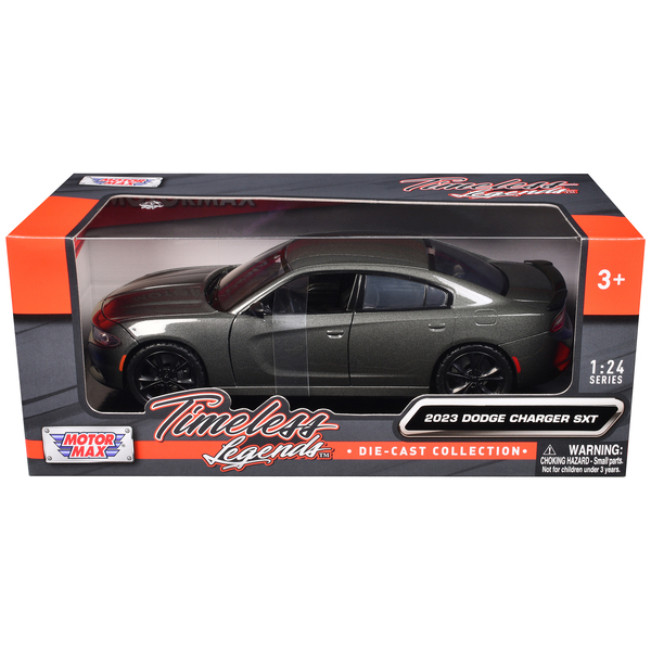 Motormax 2023 Dodge Charger SXT Gray Metallic 1/24