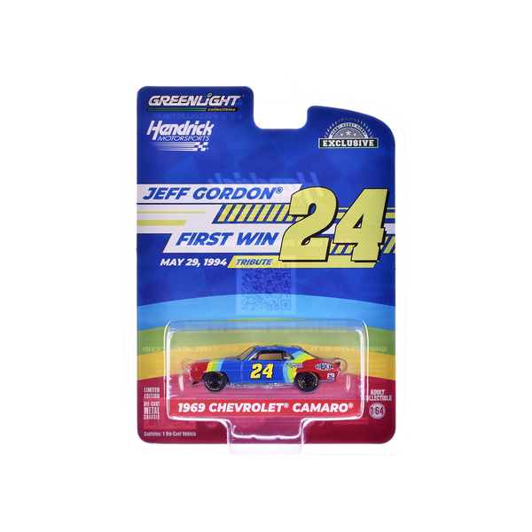 Greenlight 1969 Chevy Camaro Jeff Gordon Tribute Blue/Red 1/64