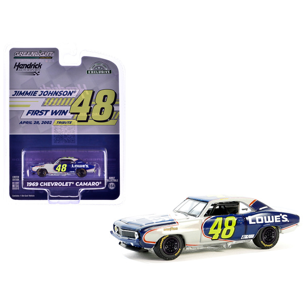Greenlight 1969 Chevy Camaro Jimmie Johnson Tribute Blue/White 1/64
