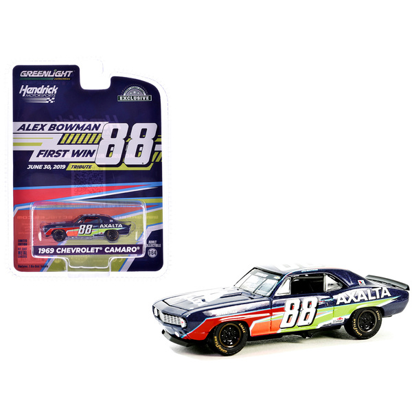 Greenlight 1969 Chevy Camaro Alex Bowman Tribute Dark Blue 1/64