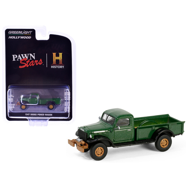 Greenlight '47 Dodge Power Wagon Pickup - Green/Black, 3"