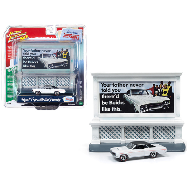 Johnny Lightning 1967 Buick GS 400 White 1/64 Scale