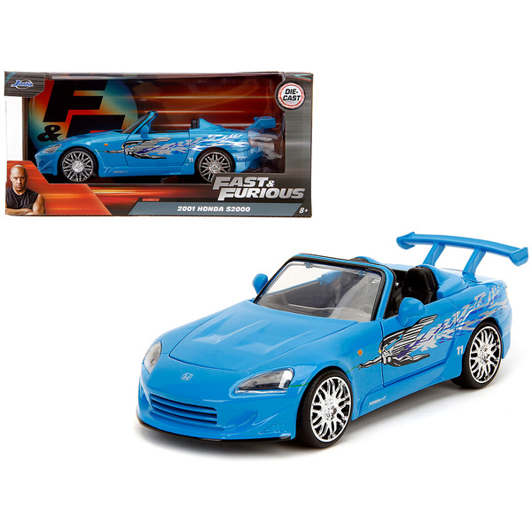 Jada 2001 Honda S2000 Convertible Blue 1/24 Diecast