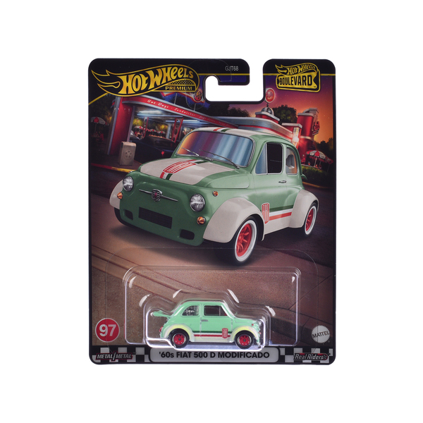 Hot Wheels Fiat 500 D Modificado Light Green 2.25-inch