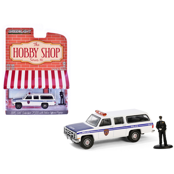 Greenlight 1985 GMC Suburban NYC Transit Police 1/64 + Officer
