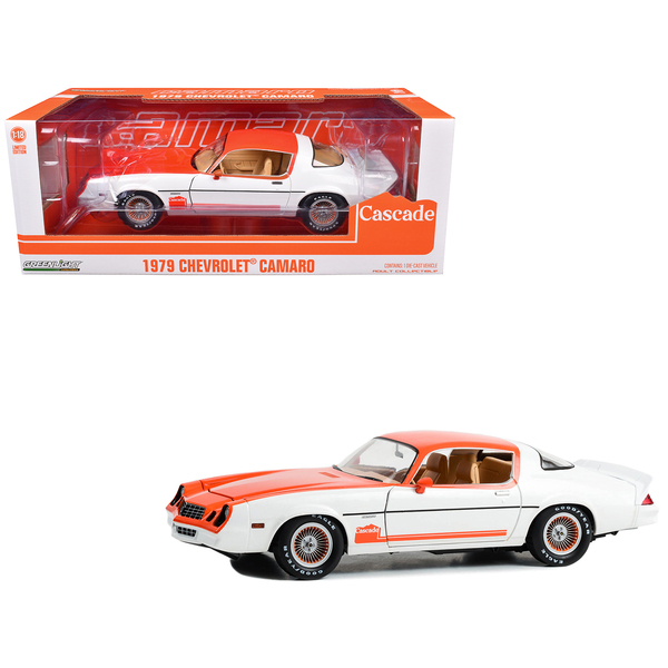 Greenlight 1979 Chevy Camaro Cascade Edition White/Orange 1:18