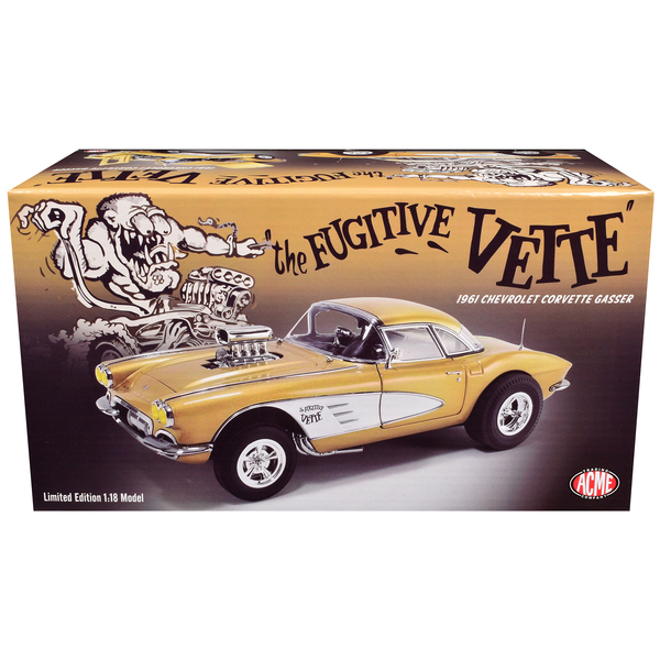 Acme 1961 Corvette Gasser: "Rat Fink's The Fugitive Vette" Gold