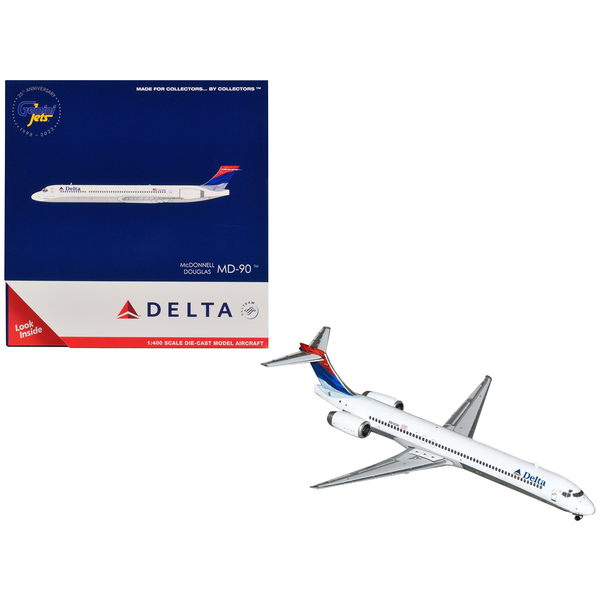 GeminiJets Delta Air Lines MD-90 1/400 Scale Diecast Model