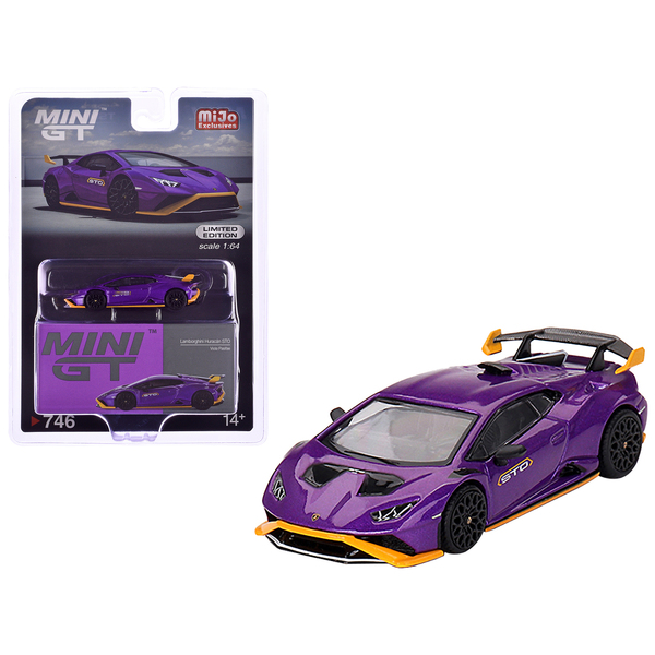 Mini GT Lamborghini Huracan STO Viola Pasifae Purple 1/64