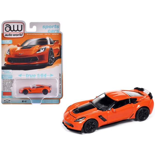 Autoworld Sebring Orange Corvette Z06 - 1/64 Scale
