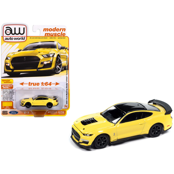 Autoworld Grabber Yellow Shelby GT500 - 1/64 Scale
