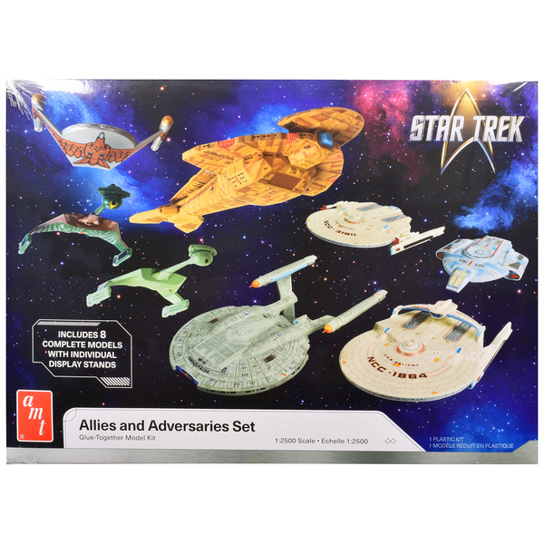 AMT Star Trek Allies & Adversaries 8 Ship Set - 1/2500