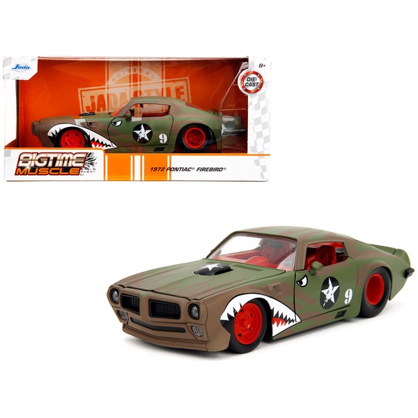 Jada 1972 Pontiac Firebird "Green Camo Flames" 1/24