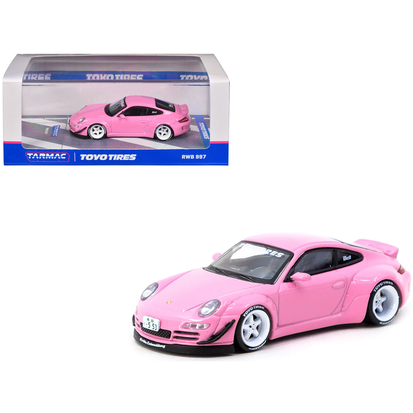 Tarmac Works RWB 997 "Toyo Tires" Pink 1/64 Model