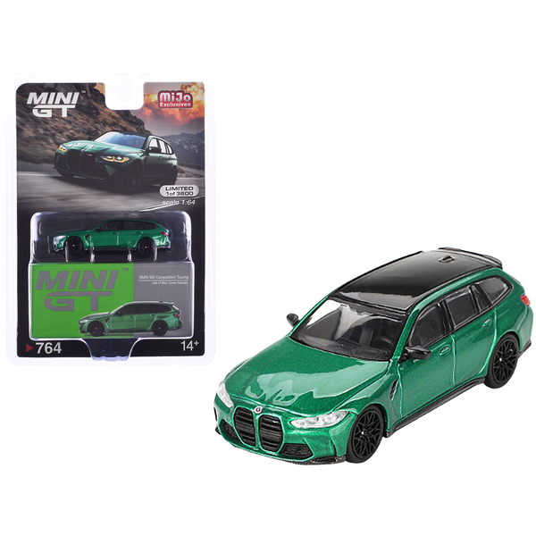 Mini GT BMW M3 Competition Touring Isle of Man Green 1/64 Diecast