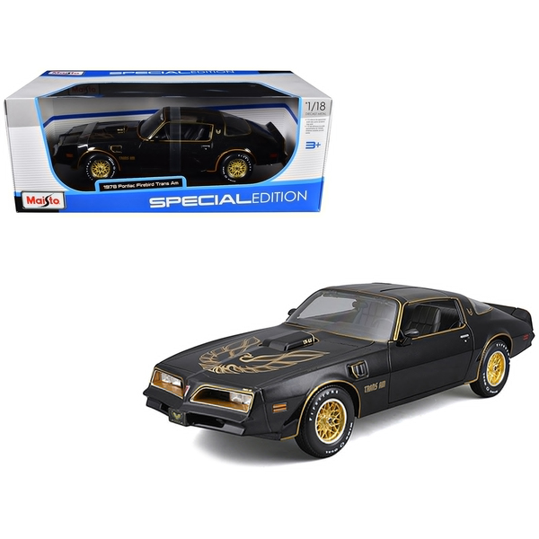 Maisto 1978 Pontiac Firebird Trans Am Special Edition Black 1/18