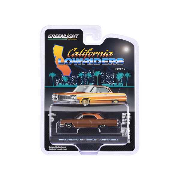 Greenlight 1/64 1963 Chevy Impala SS Convertible - Bronze