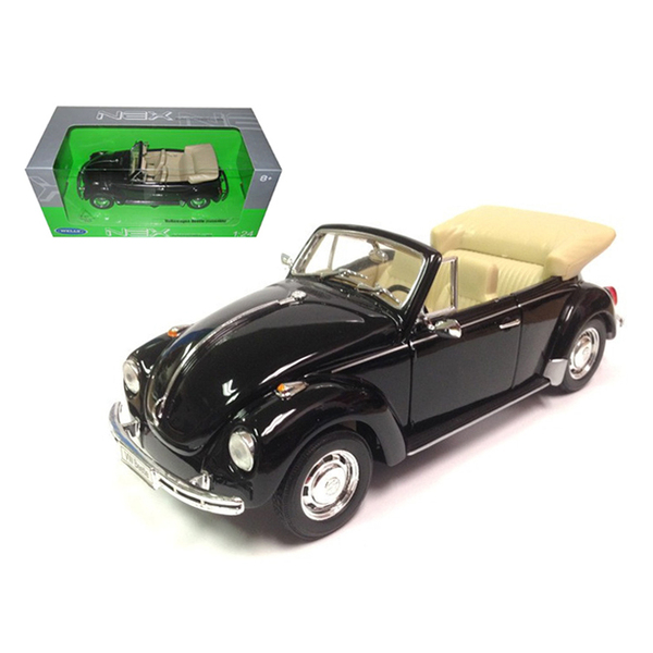Welly 1/24 Volkswagen Beetle Convertible - Black