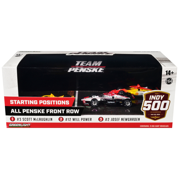 Greenlight 'All Penske Front Row' IndyCar Set - 1/64