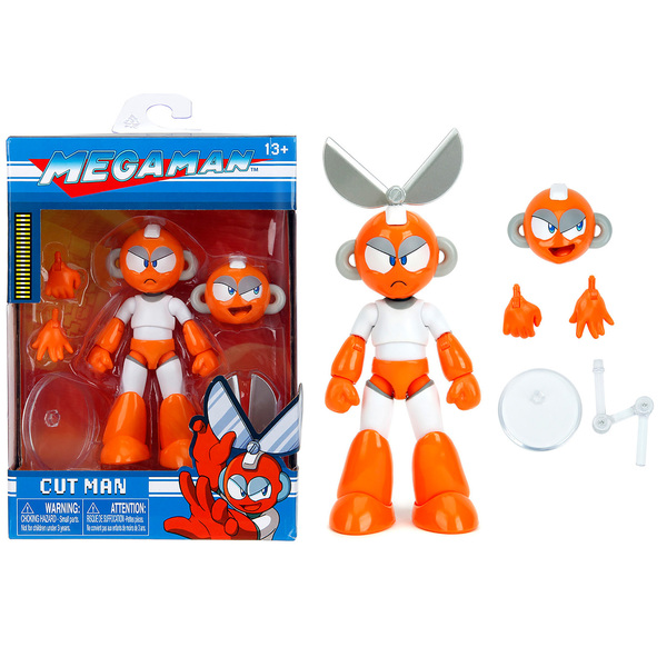 Jada Toys Mega Man Cut Man 4.5" Articulated Action Figure