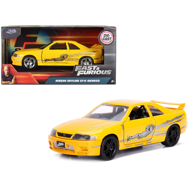 Jada Fast & Furious Leon's Nissan Skyline GT-R (BCNR33) - Yellow