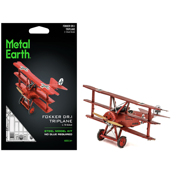 Metal Earth Fokker Dr.I Triplane 'Red Baron' Steel Model Kit