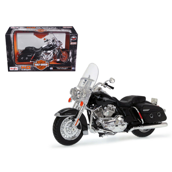 Maisto Black Harley Davidson Road King Motorcycle 1/12